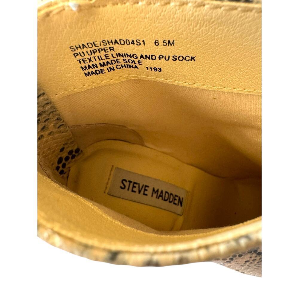 Steve Madden Snakeskin Print Block Heel Ankle Boo… - image 7